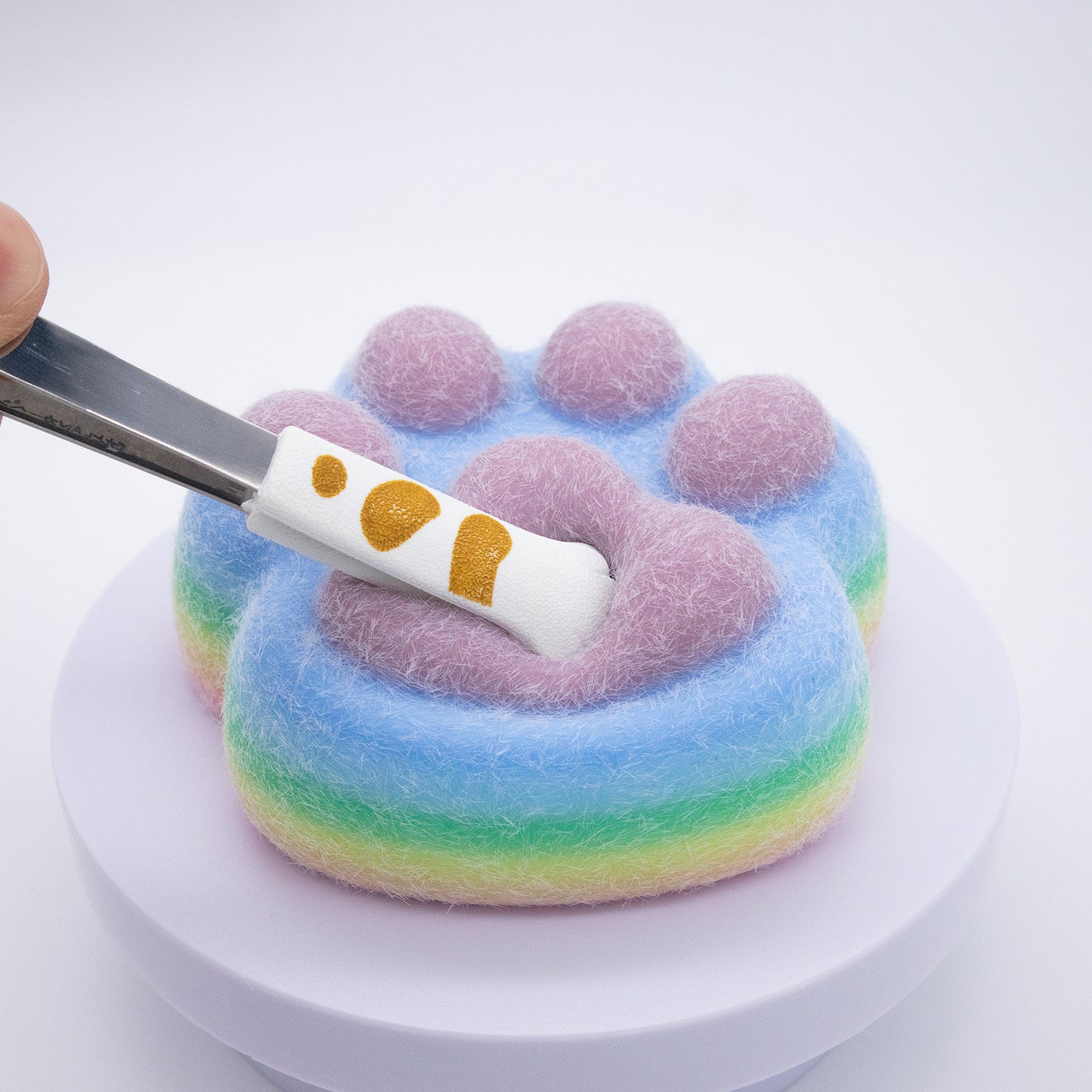 Giant Rainbow Cat Paw Squishy Toy