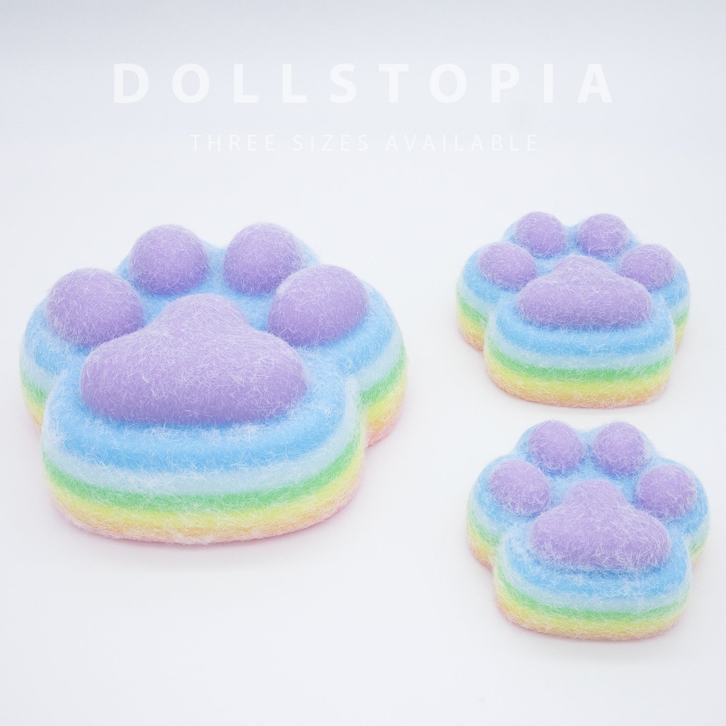 Giant Rainbow Cat Paw Squishy Toy