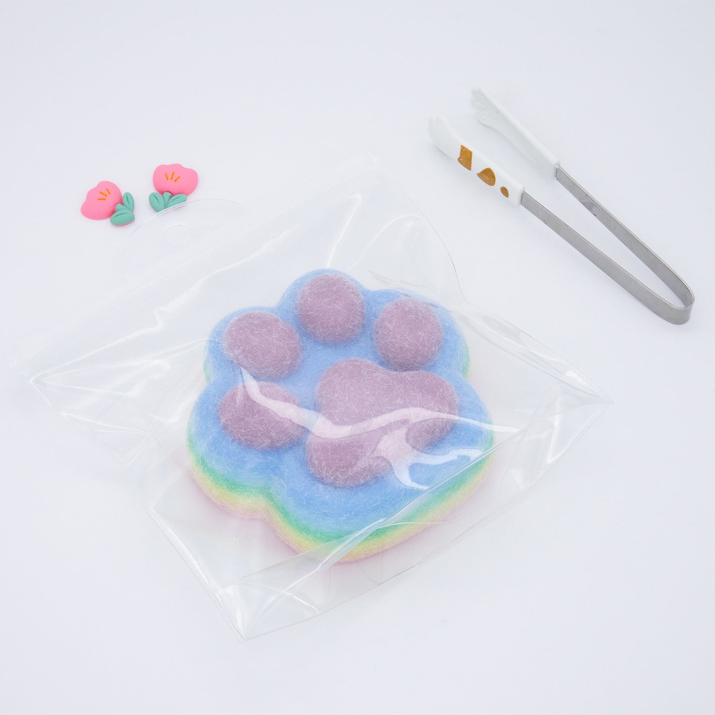 Giant Rainbow Cat Paw Squishy Toy