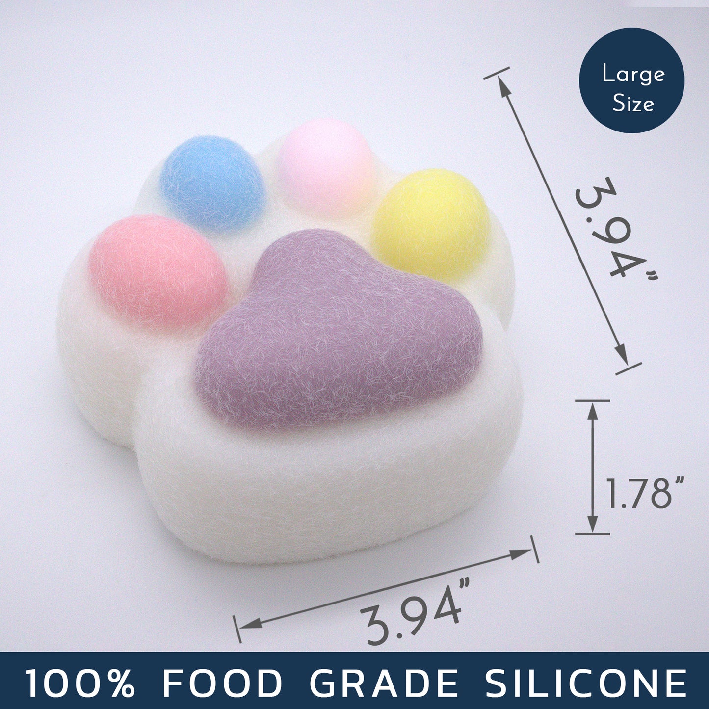 Giant Colorful Cat Paw Squishy Toy