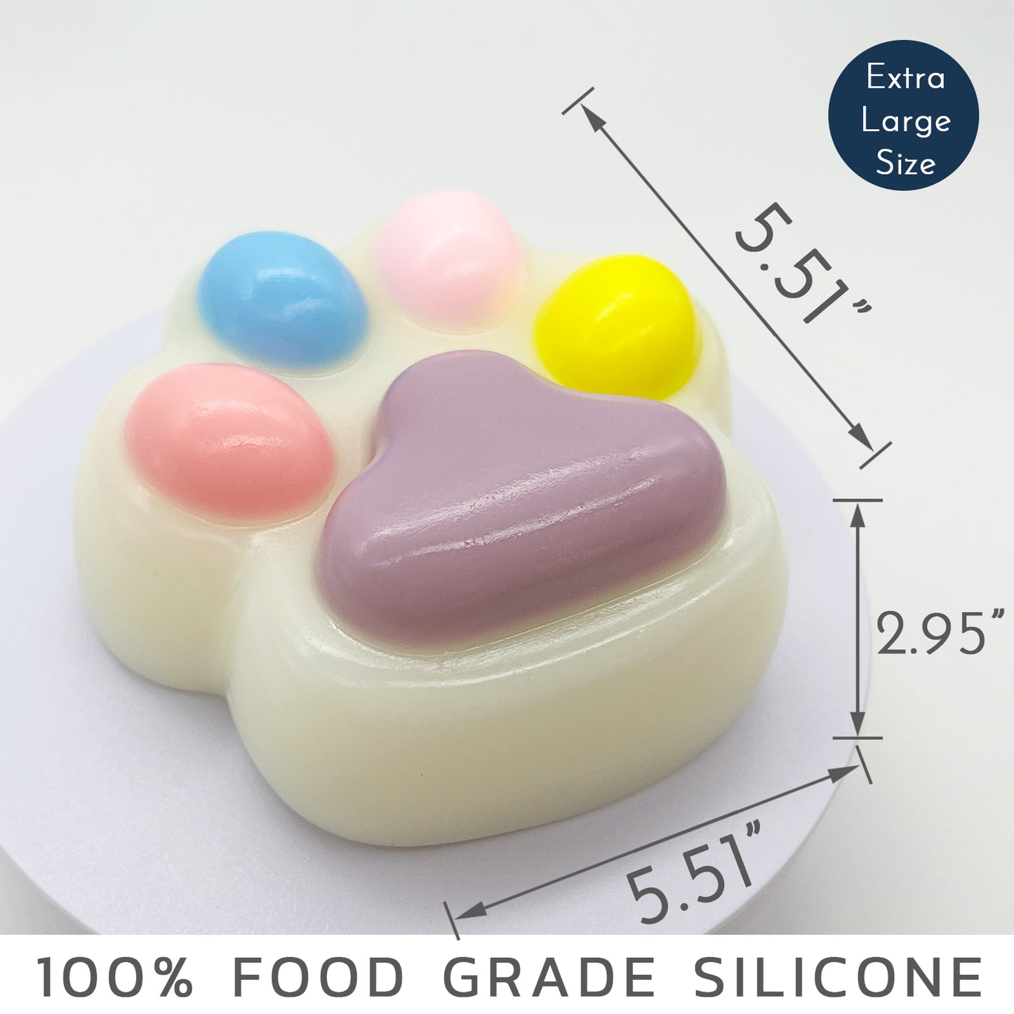 Giant Colorful Cat Paw Squishy Toy