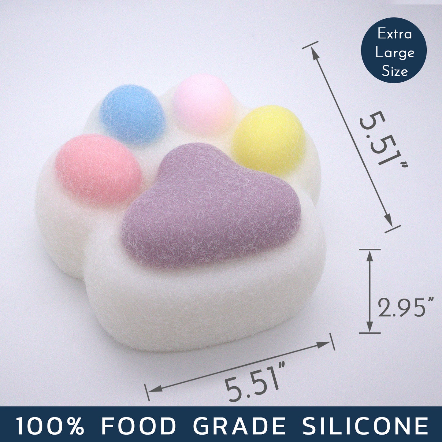 Giant Colorful Cat Paw Squishy Toy