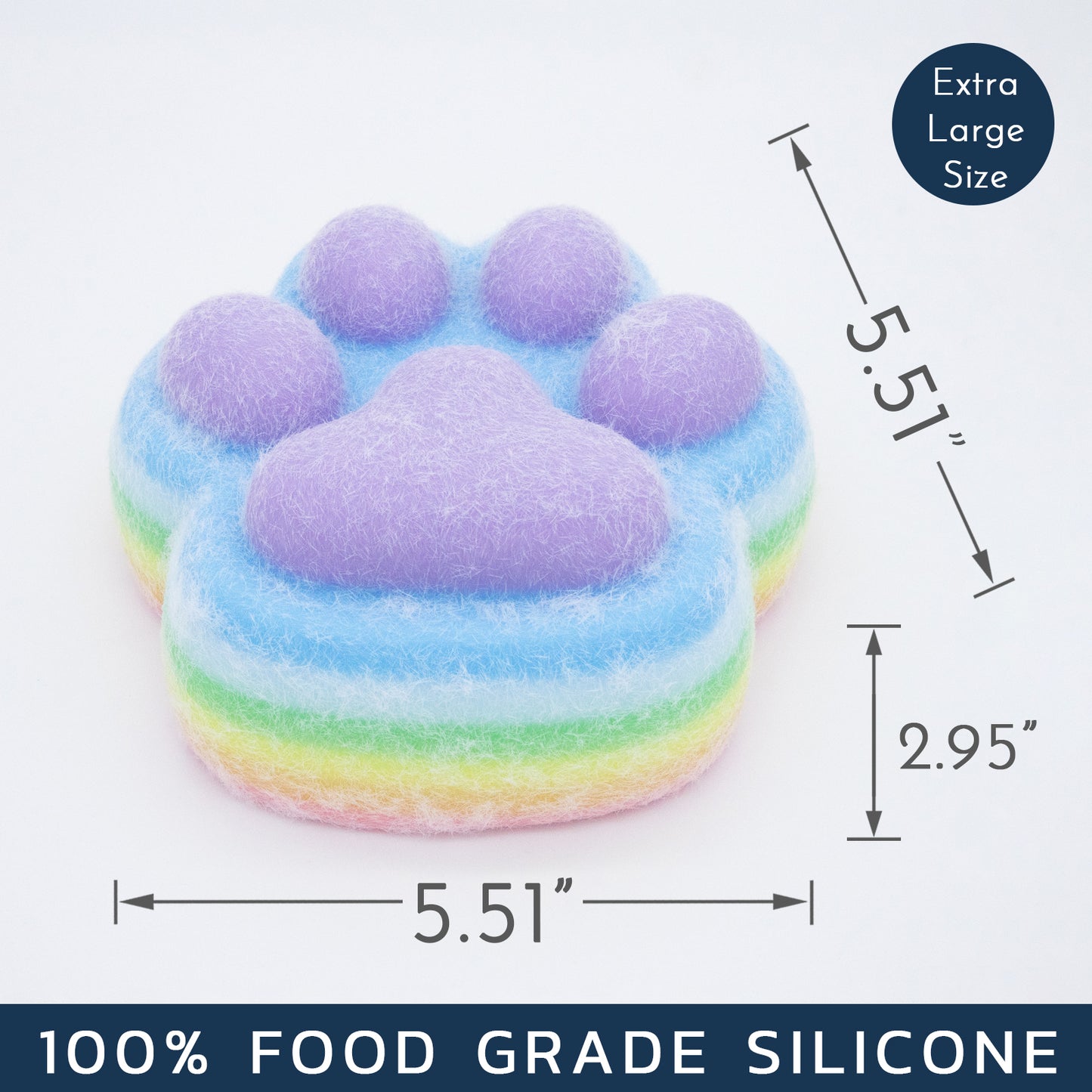 Giant Rainbow Cat Paw Squishy Toy